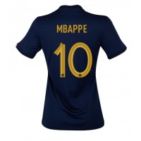 France Kylian Mbappe #10 Replica Home Shirt Ladies World Cup 2022 Short Sleeve